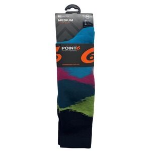Point6 Merino Mastered Socks‎ Medium Cushion Robins Egg Womens Small 4-6.5 NEW